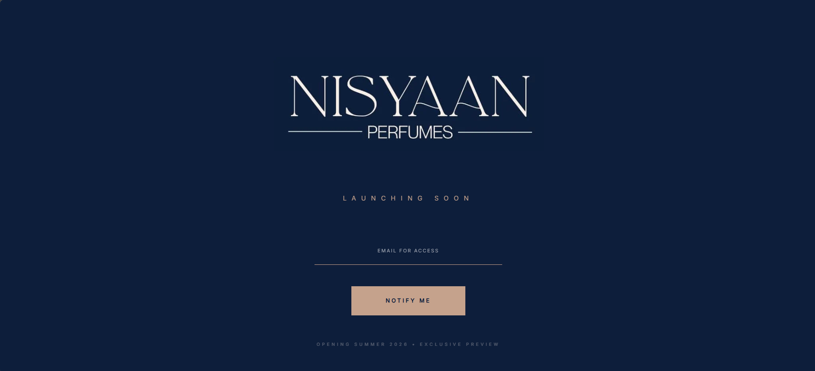 Nisyaan Perfumes Screenshot